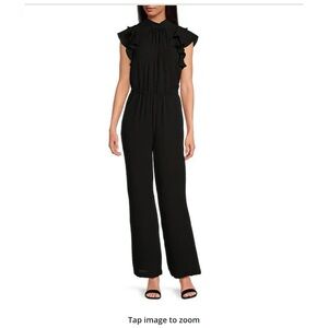 1. State Black Ruffle Sleeve Maxi Jumpsuit